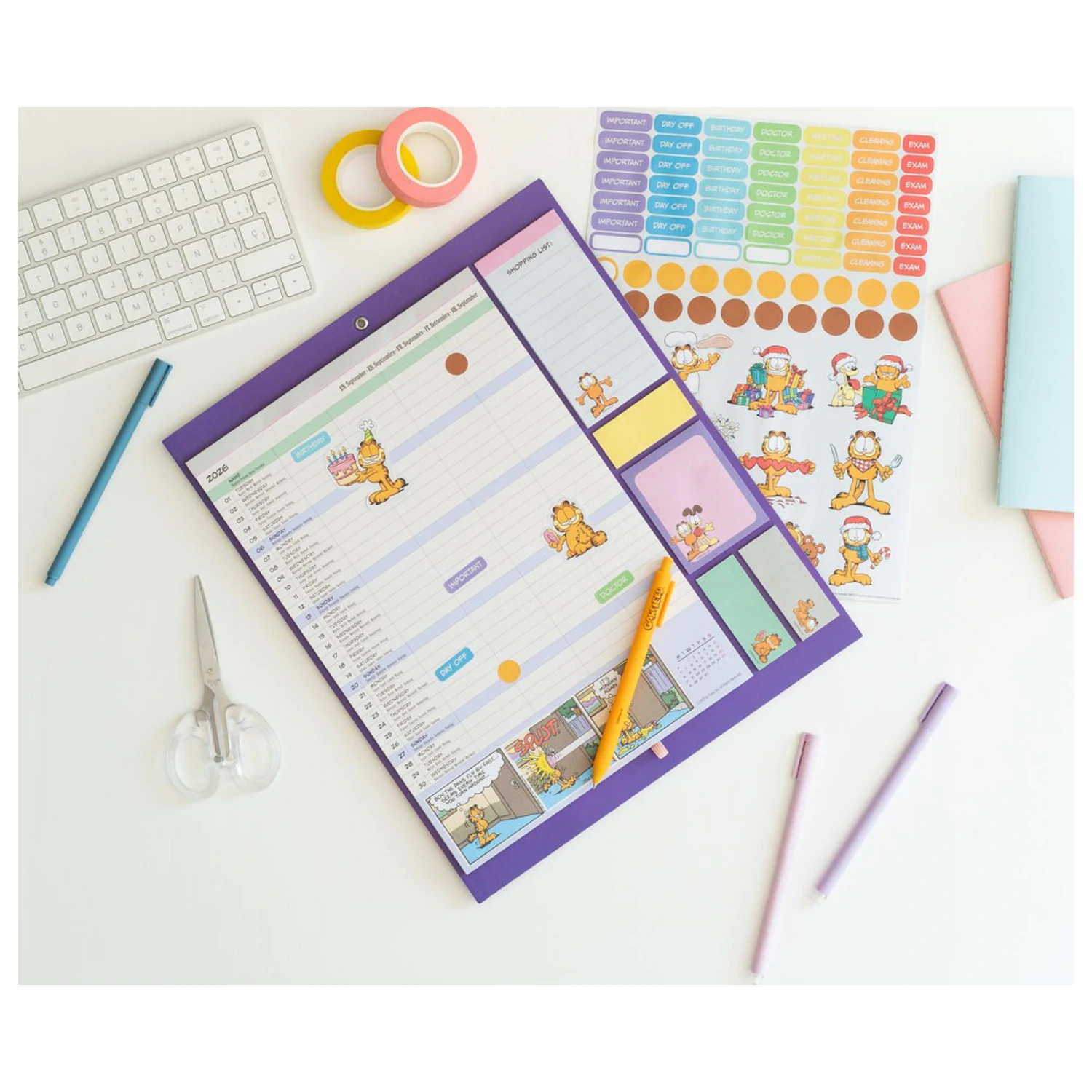 Garfield Magnetic Planner 2026/27 30 x 35 cm poza produsului
