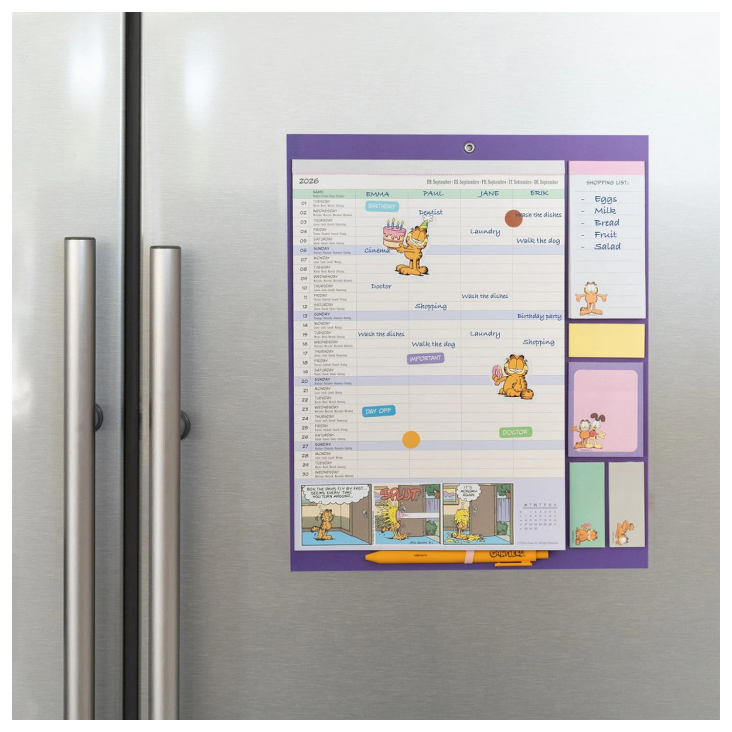 Garfield Magnetic Planner 2026/27 30 x 35 cm poza produsului