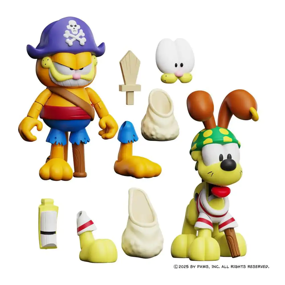 Garfield Action Figures Pachet 2 figurine cu Pirate Garfield si Pirate Odie poza produsului