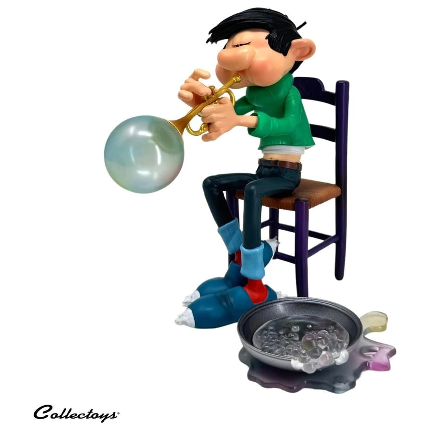 Figurina din rasina Gaston Lagaffe Soap Trumpet 16cm poza produsului