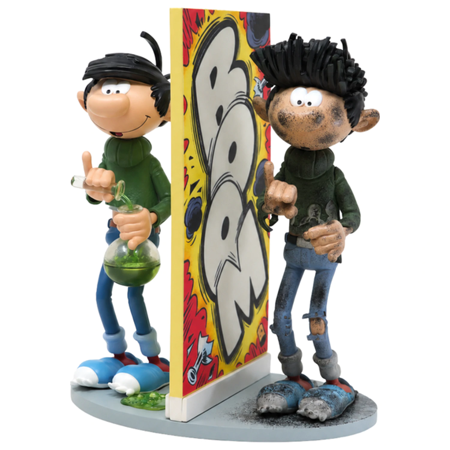 Figurina din rasina Gaston Lagaffe Gaston Explosion 18cm poza produsului