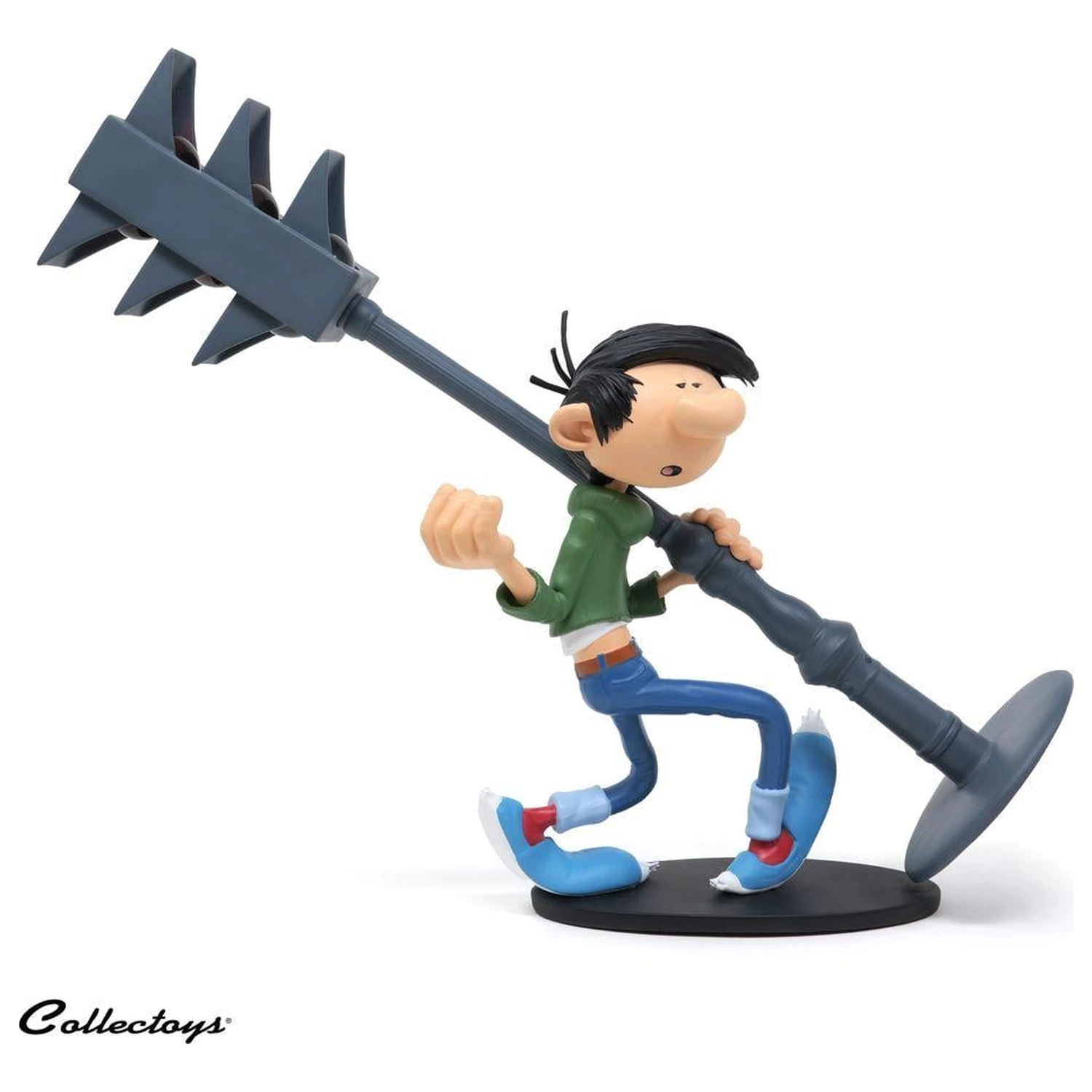 Gaston Lagaffe Figurina Rasina Invention of traffic light 25 cm poza produsului