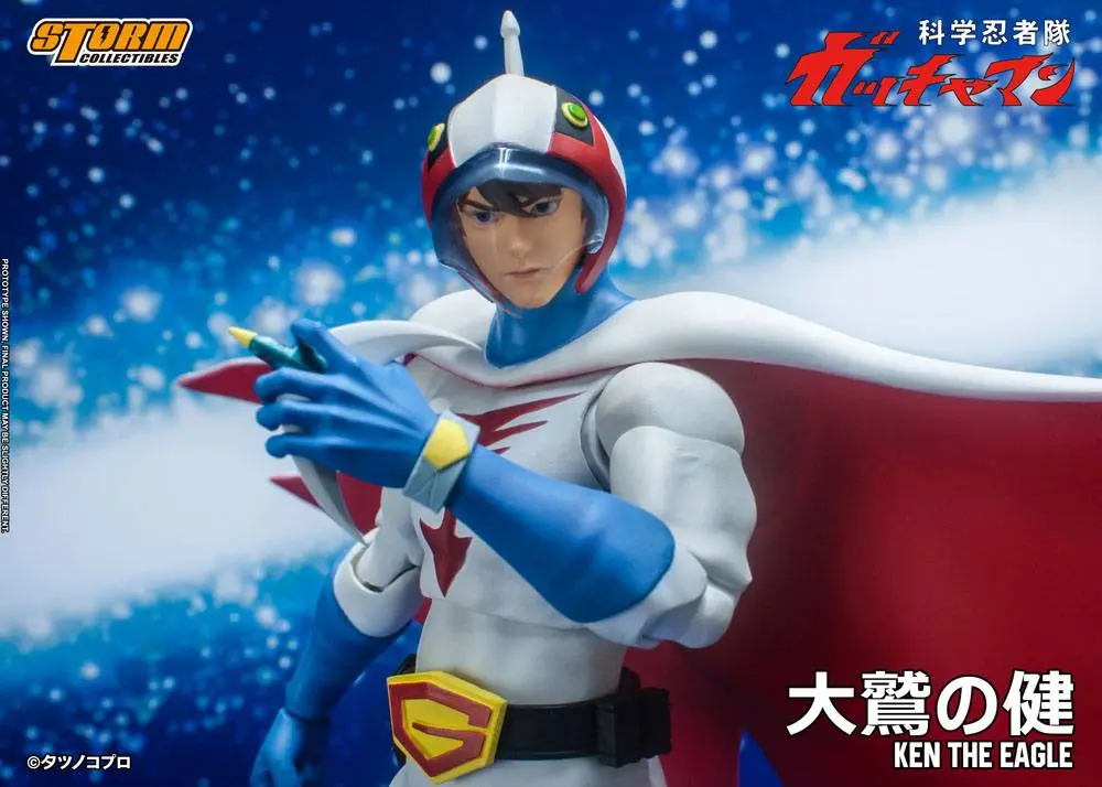 Figurină de acțiune Gatchaman 1/12 Ken the Eagle 18 cm poza produsului