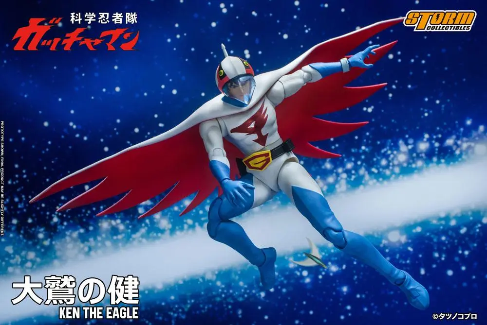 Figurină de acțiune Gatchaman 1/12 Ken the Eagle 18 cm poza produsului