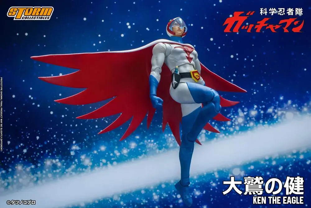 Figurină de acțiune Gatchaman 1/12 Ken the Eagle 18 cm poza produsului