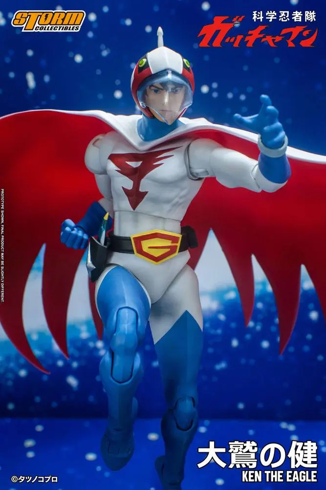 Figurină de acțiune Gatchaman 1/12 Ken the Eagle 18 cm poza produsului