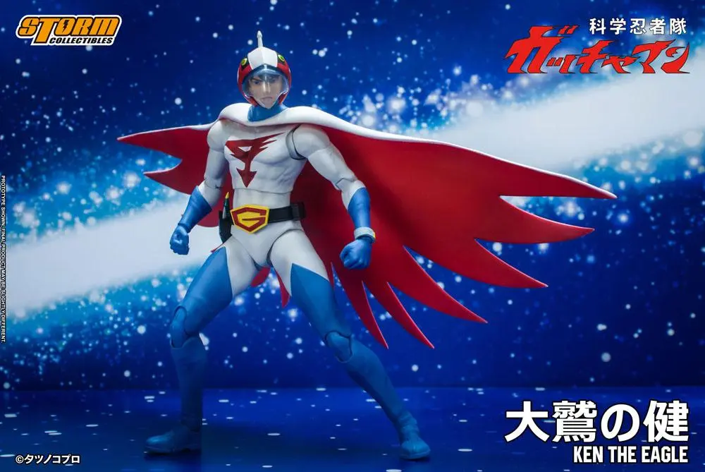 Figurină de acțiune Gatchaman 1/12 Ken the Eagle 18 cm poza produsului