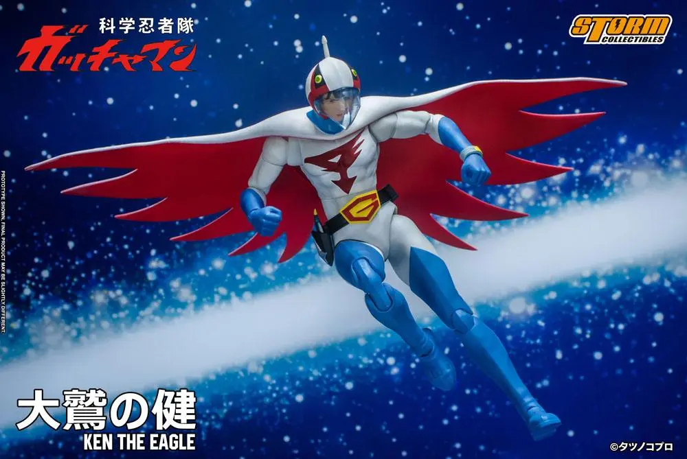 Figurină de acțiune Gatchaman 1/12 Ken the Eagle 18 cm poza produsului