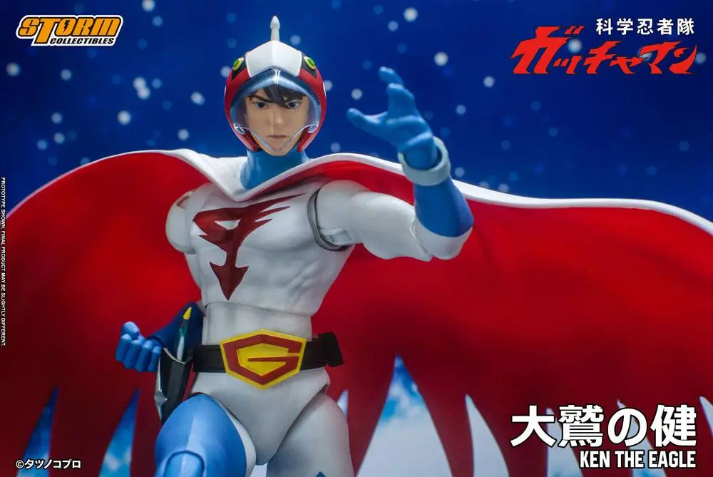 Figurină de acțiune Gatchaman 1/12 Ken the Eagle 18 cm poza produsului