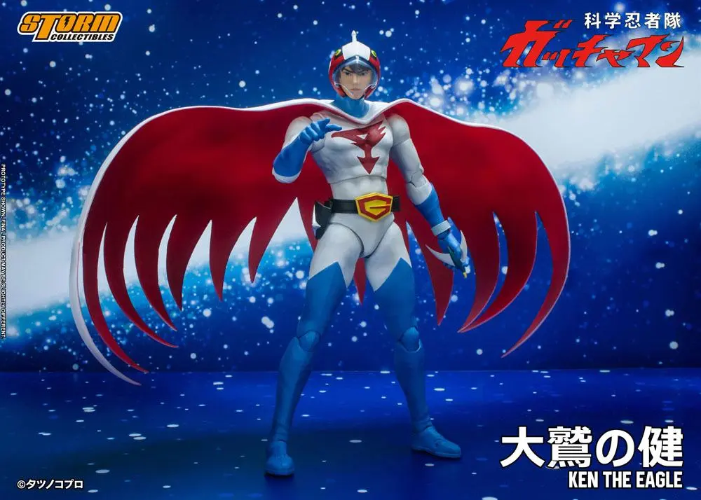 Figurină de acțiune Gatchaman 1/12 Ken the Eagle 18 cm poza produsului