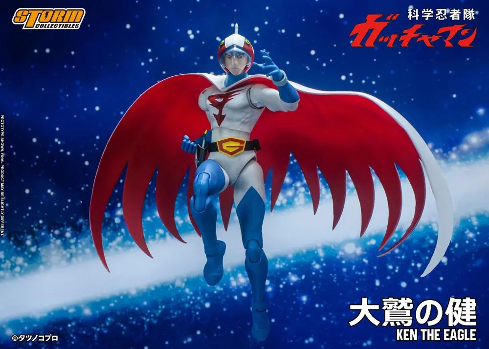 Figurină de acțiune Gatchaman 1/12 Ken the Eagle 18 cm poza produsului