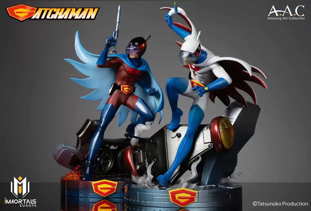 Gatchaman Amazing Art Collection Statuie Ken the Eagle, The Leader of the Science Ninja Team 34 cm poza produsului