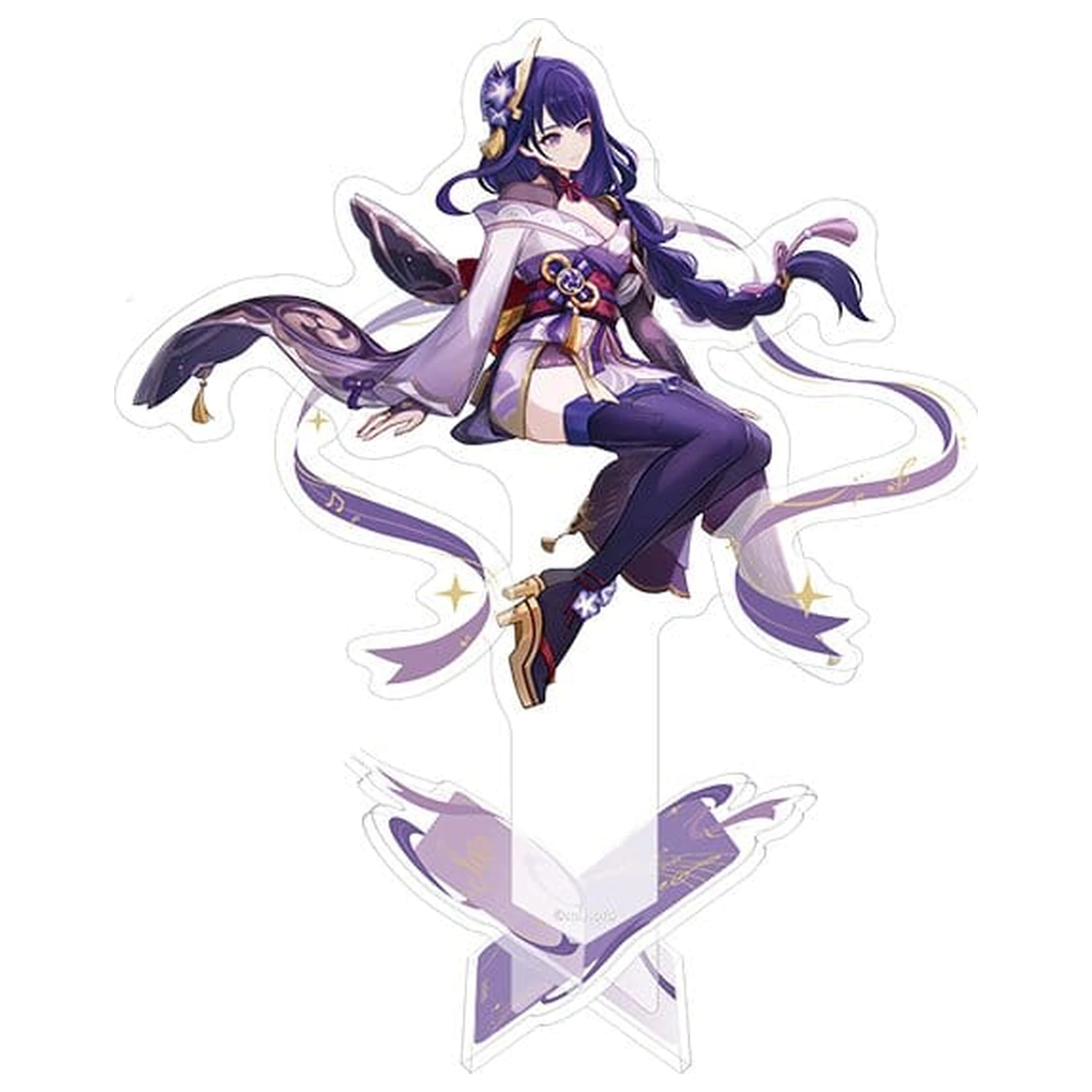 Genshin Impact Anniversary Celebration Series Standee acrilic Raiden Shogun 6th Anniversary 13 cm poza produsului