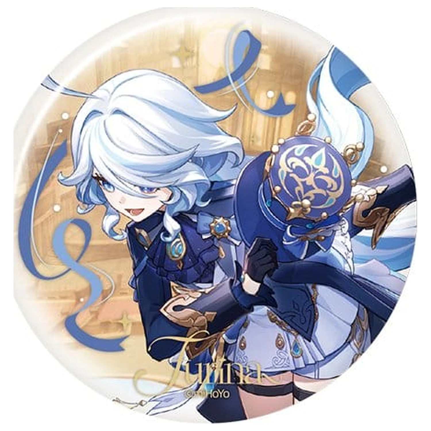 Genshin Impact Anniversary Celebration Series Pin Badge Furina 6th Anniversary 7 cm insigna poza produsului