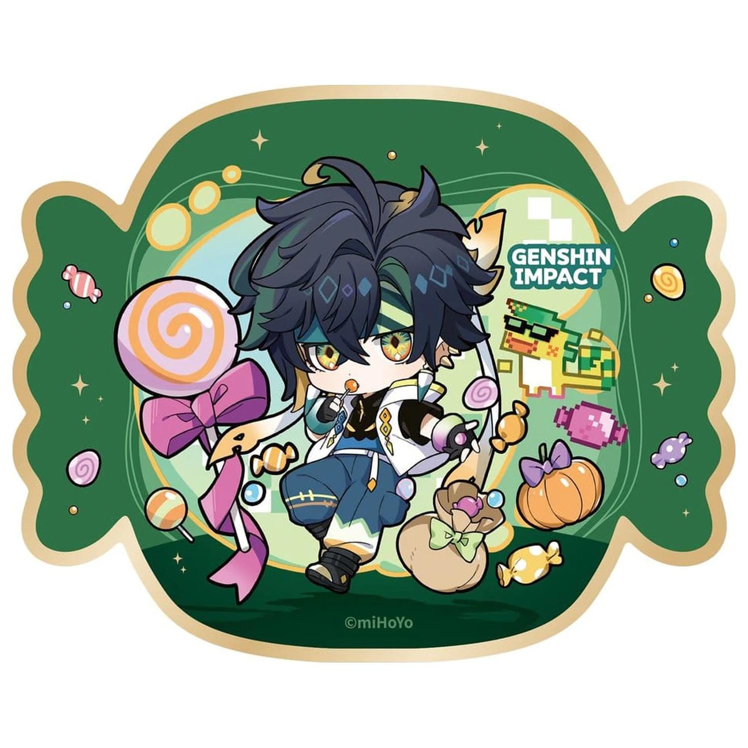Genshin Impact Chibi Chara figurina PVC You Ye Qi Xiang Series Kinich 11 cm poza produsului