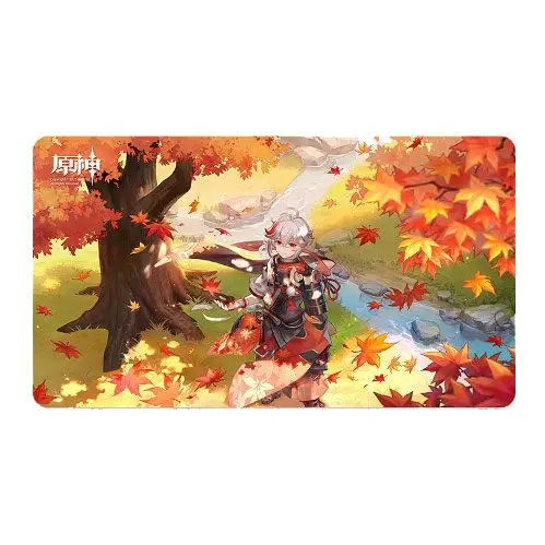 Mousepad Genshin Impact Frunze Stacojii Urmăresc Valuri Sălbatice Kaedehara Kazuha 70 x 40 cm poza produsului