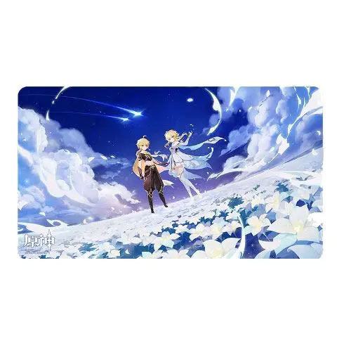 Genshin Impact Twin Stars on Floral Sea Mousepad Traveler - Aether & Lumine 70 x 40 cmGenshin Impact Twin Stars on Floral Sea Mousepad Traveler - Aether & Lumine 70 x 40 cm poza produsului