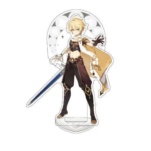 Genshin Impact Traveler Theme Series Figurina Acrilică Personaj Traveler Aether 14 cm poza produsului