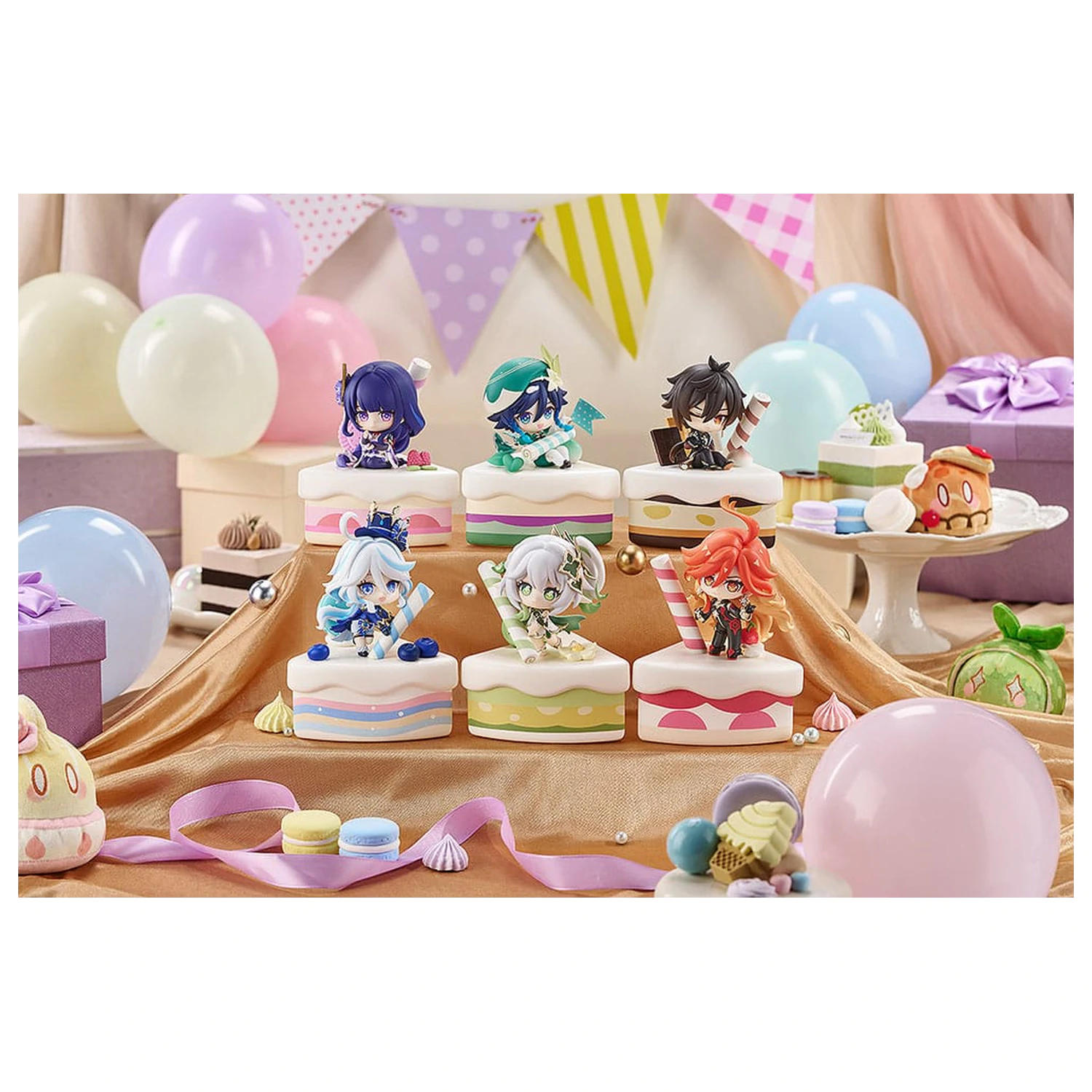Genshin Impact Wondrous Travels Series Figurina Zhongli Chibi 12 cm poza produsului
