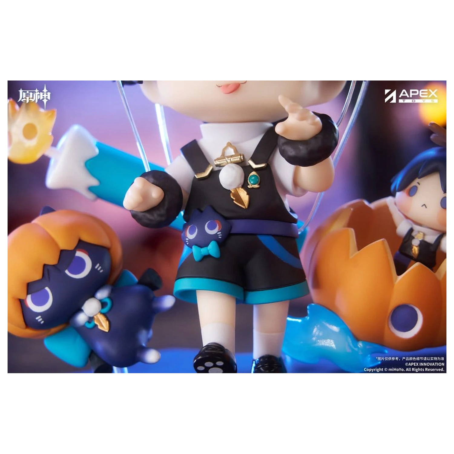 Genshin Impact You Ye Qi Xiang Series Chibi Chara PVC Statuie Wanderer 10 cm poza produsului