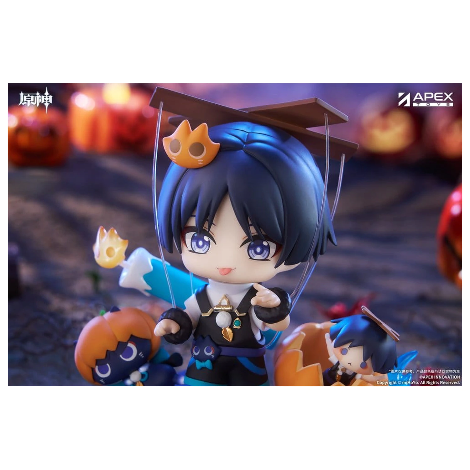 Genshin Impact You Ye Qi Xiang Series Chibi Chara PVC Statuie Wanderer 10 cm poza produsului
