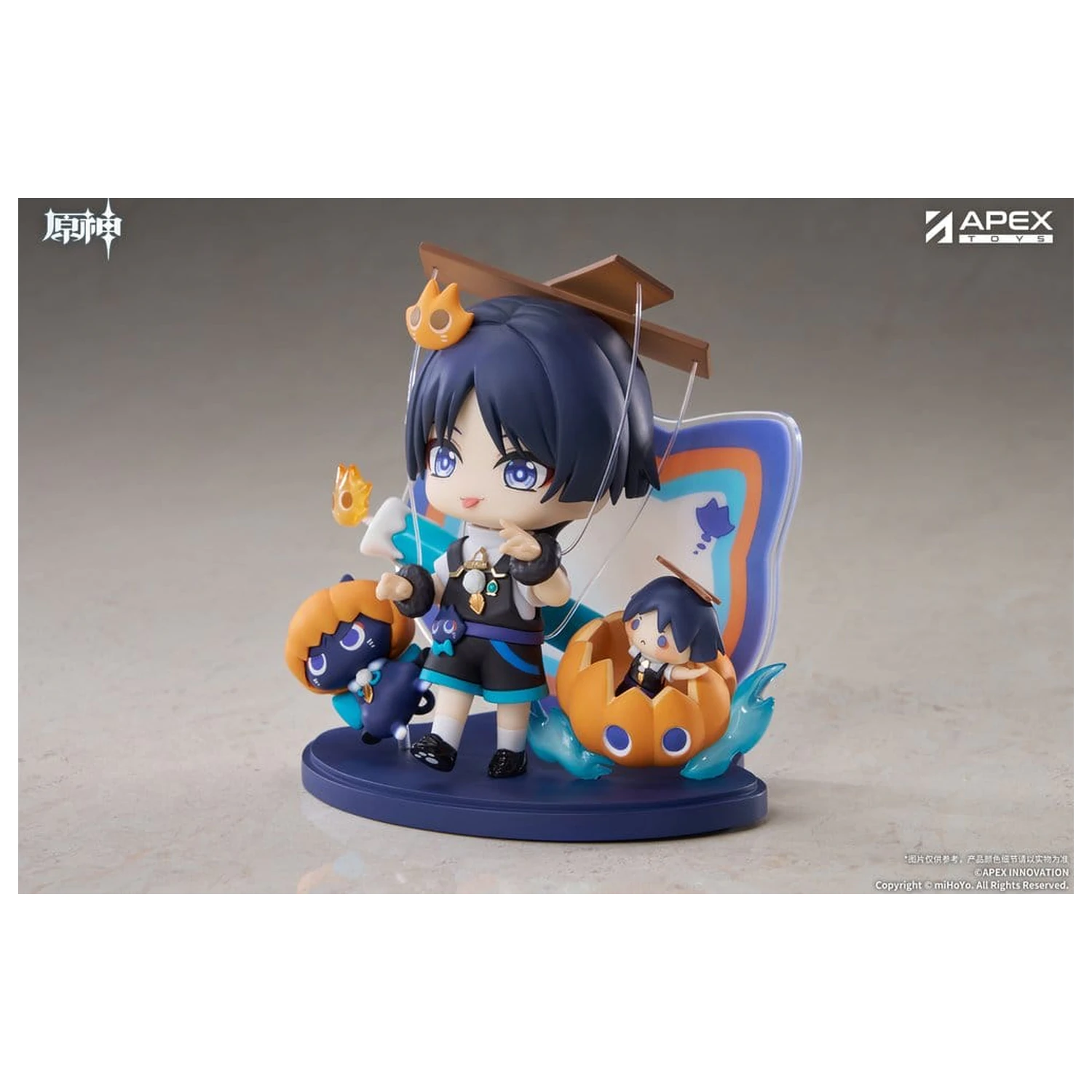 Genshin Impact You Ye Qi Xiang Series Chibi Chara PVC Statuie Wanderer 10 cm poza produsului