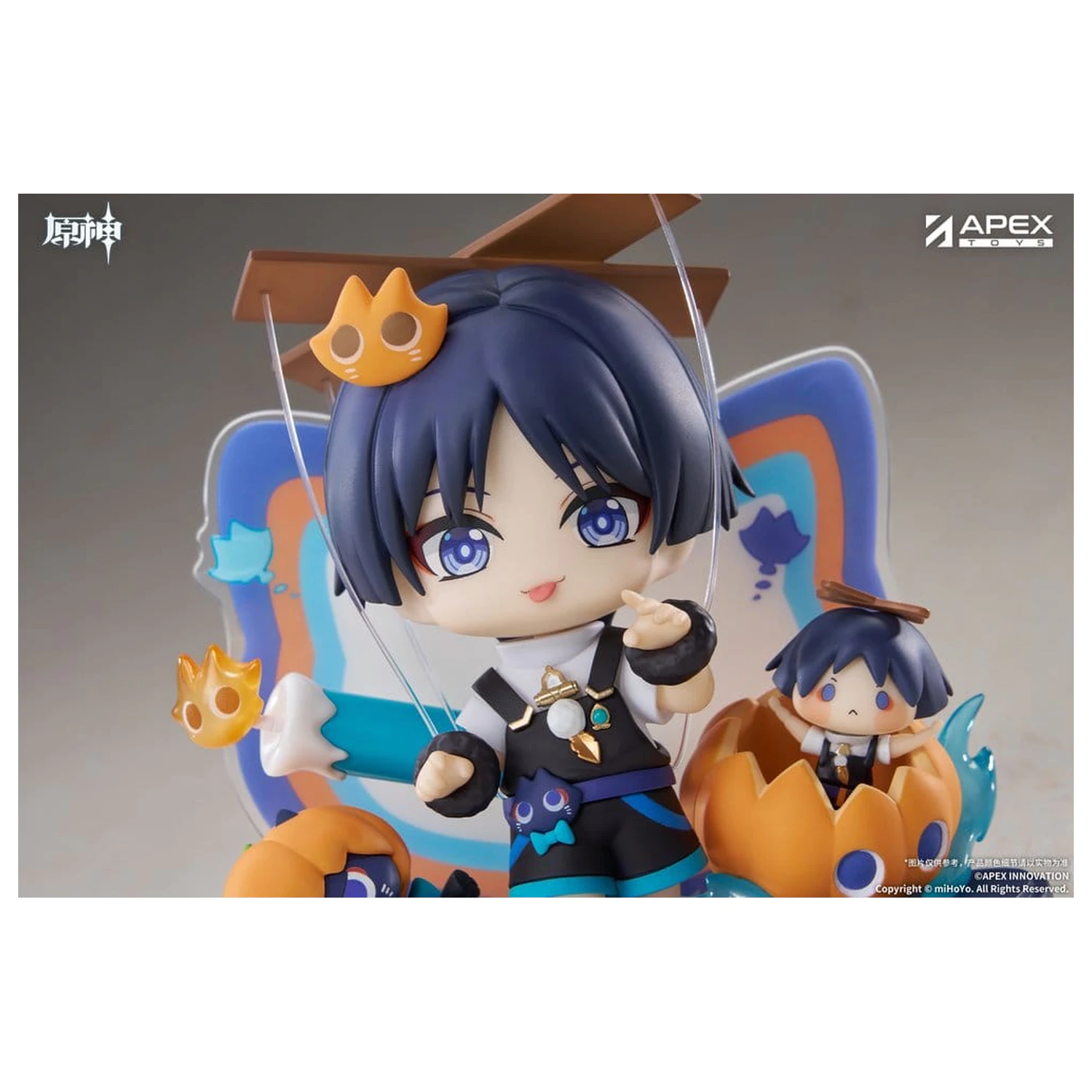 Genshin Impact You Ye Qi Xiang Series Chibi Chara PVC Statuie Wanderer 10 cm poza produsului
