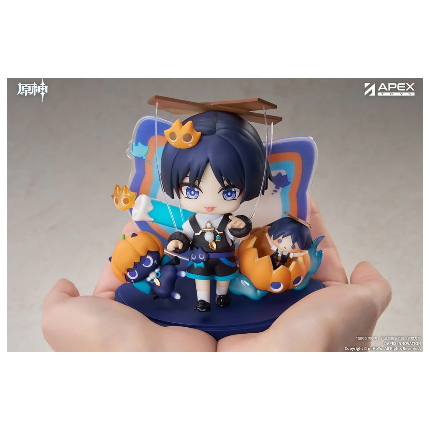 Genshin Impact You Ye Qi Xiang Series Chibi Chara PVC Statuie Wanderer 10 cm poza produsului