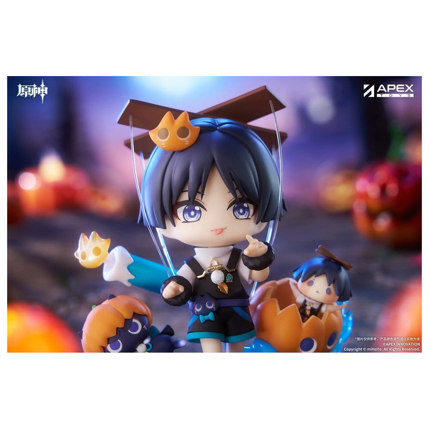 Genshin Impact You Ye Qi Xiang Series Chibi Chara PVC Statuie Wanderer 10 cm poza produsului