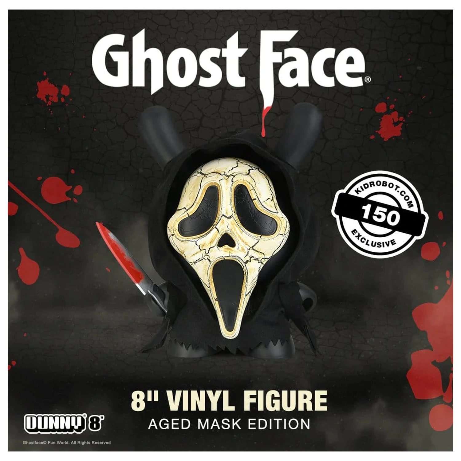 Ghost Face Dunny Art Toy figurina de vinil Aged Mask Edition 20 cm poza produsului