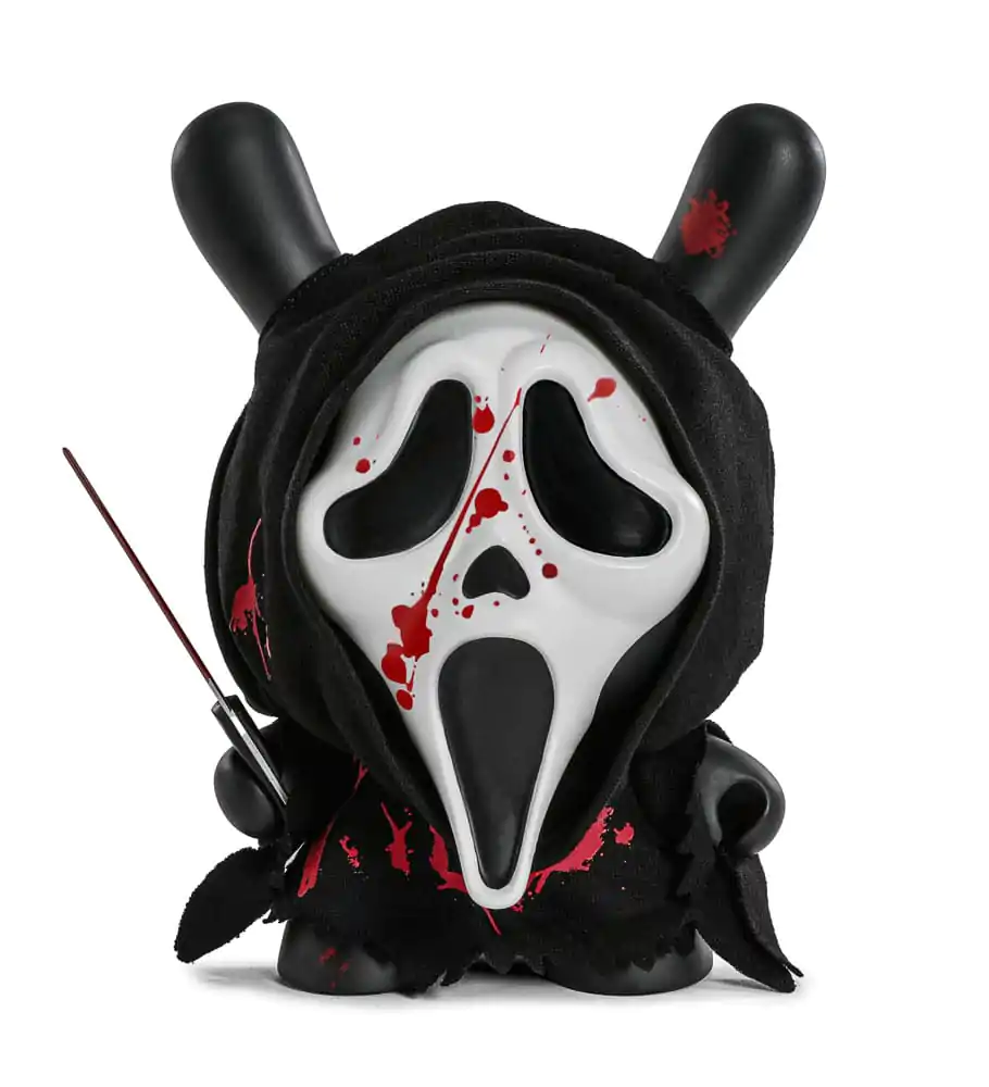 Figurina de arta Dunny Ghost Face din vinil Editie Bloody (fosforescent in intuneric) 20 cm poza produsului