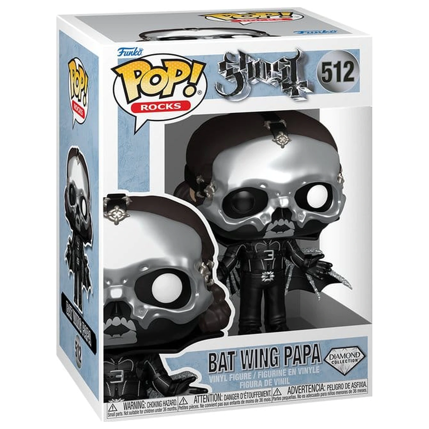 Ghost Funko POP! Rocks Figurina de vinil Glam Dracula (DGLT) 9 cm poza produsului