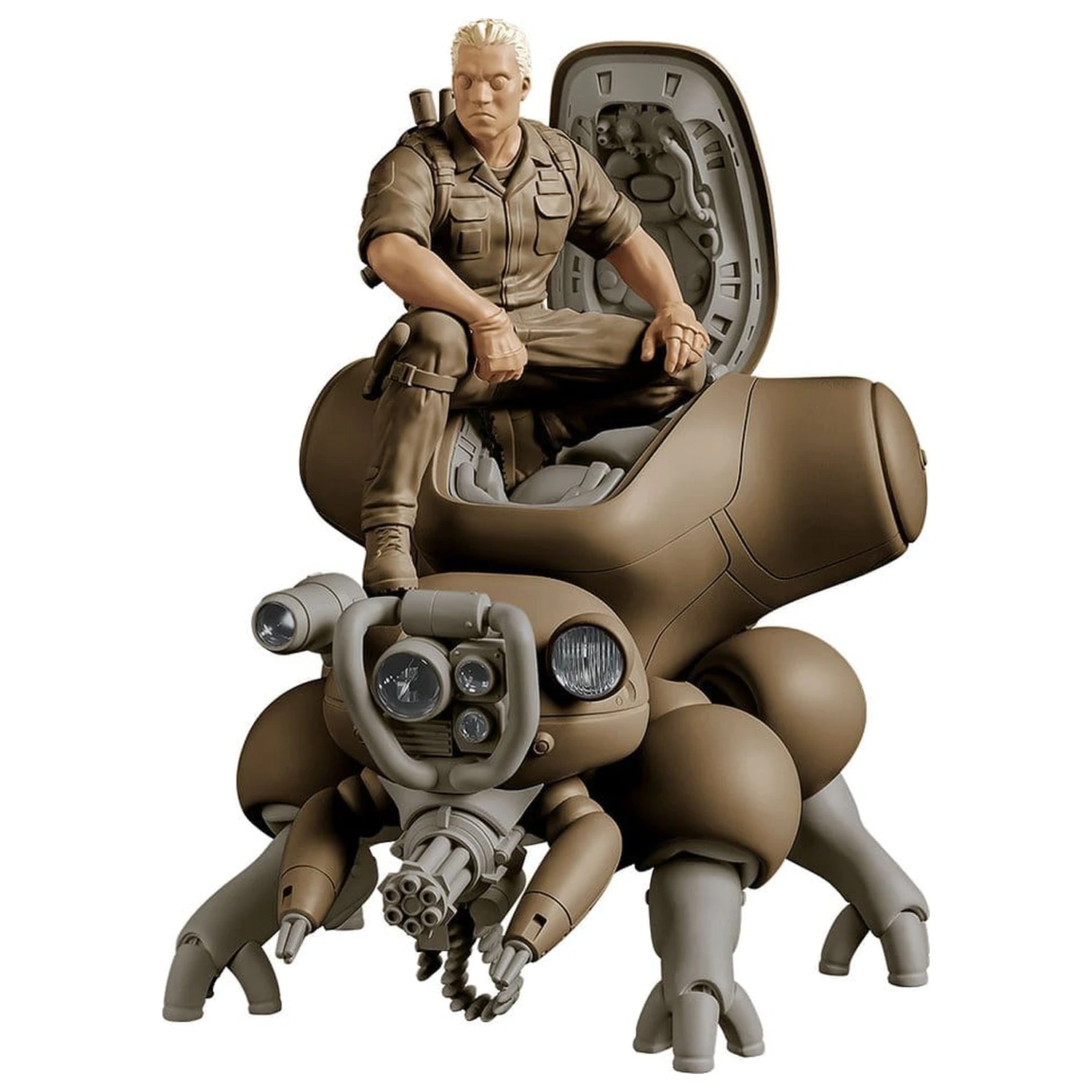 Ghost in the Shell PLAMAX minimum factory Kit de model din plastic Batou cu Fuchikoma 8 cm poza produsului