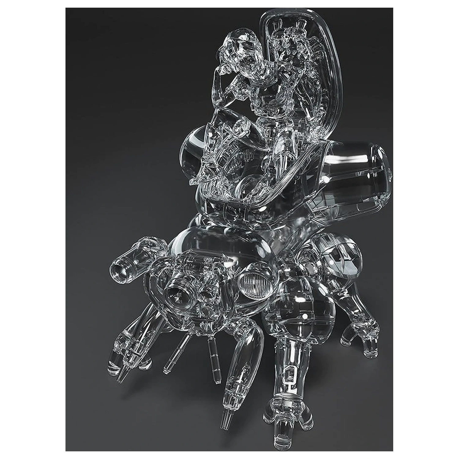 Ghost in the Shell PLAMAX minimum factory Kit Model din plastic Motoko Kusanagi cu Fuchikoma: Thermoptic Camouflage Ver. 8 cm poza produsului