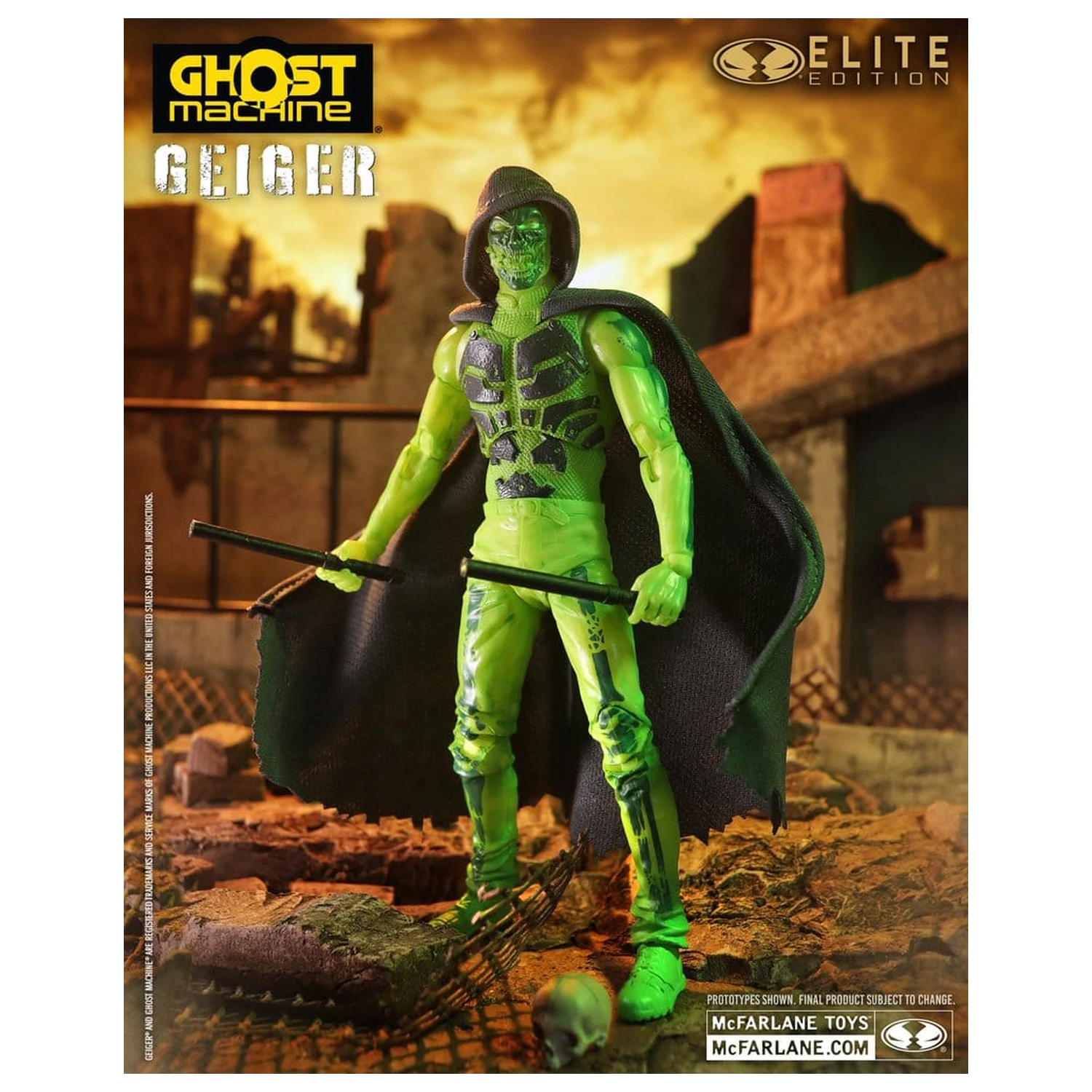 Ghost Machine McFarlane Elite Edition Deluxe Figura de actiune Geiger 18 cm poza produsului