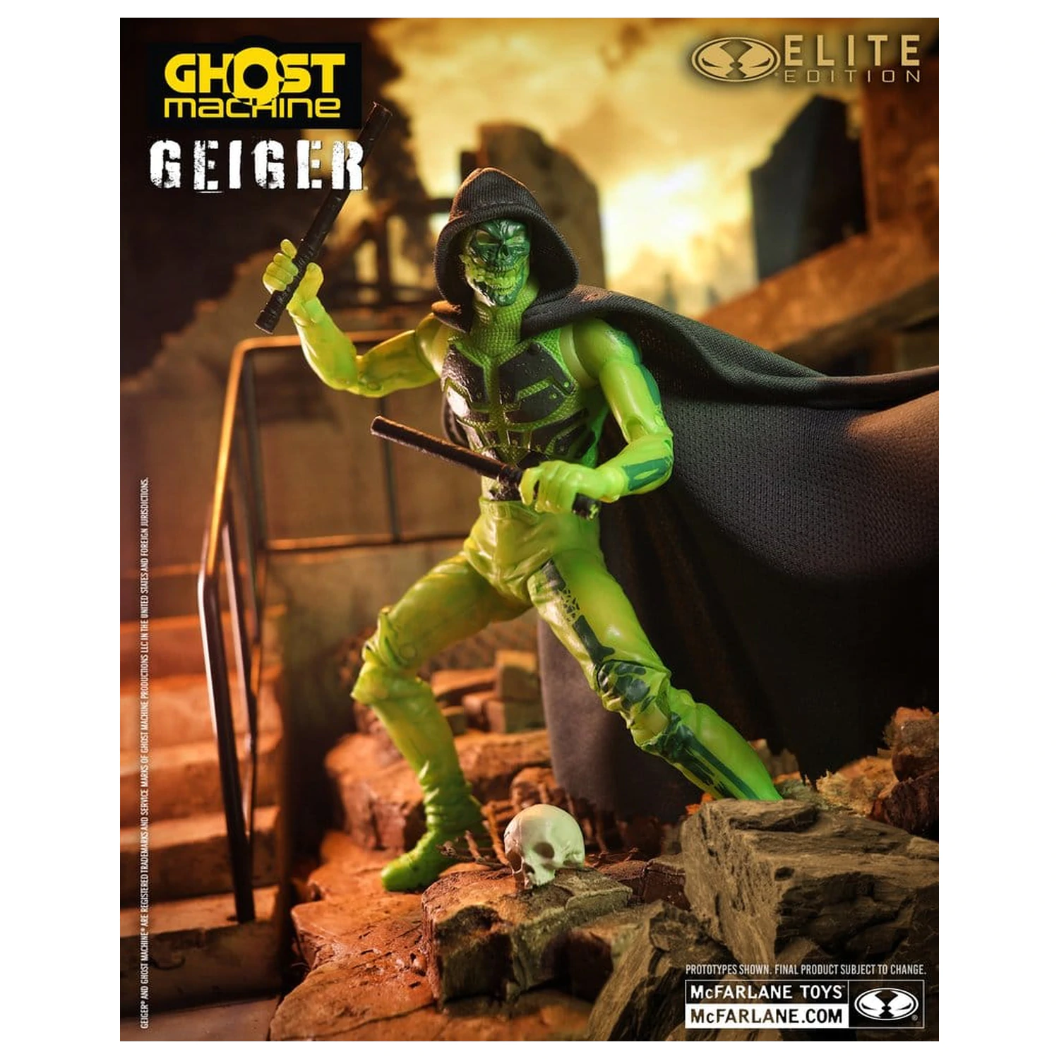 Ghost Machine McFarlane Elite Edition Deluxe Figura de actiune Geiger 18 cm poza produsului