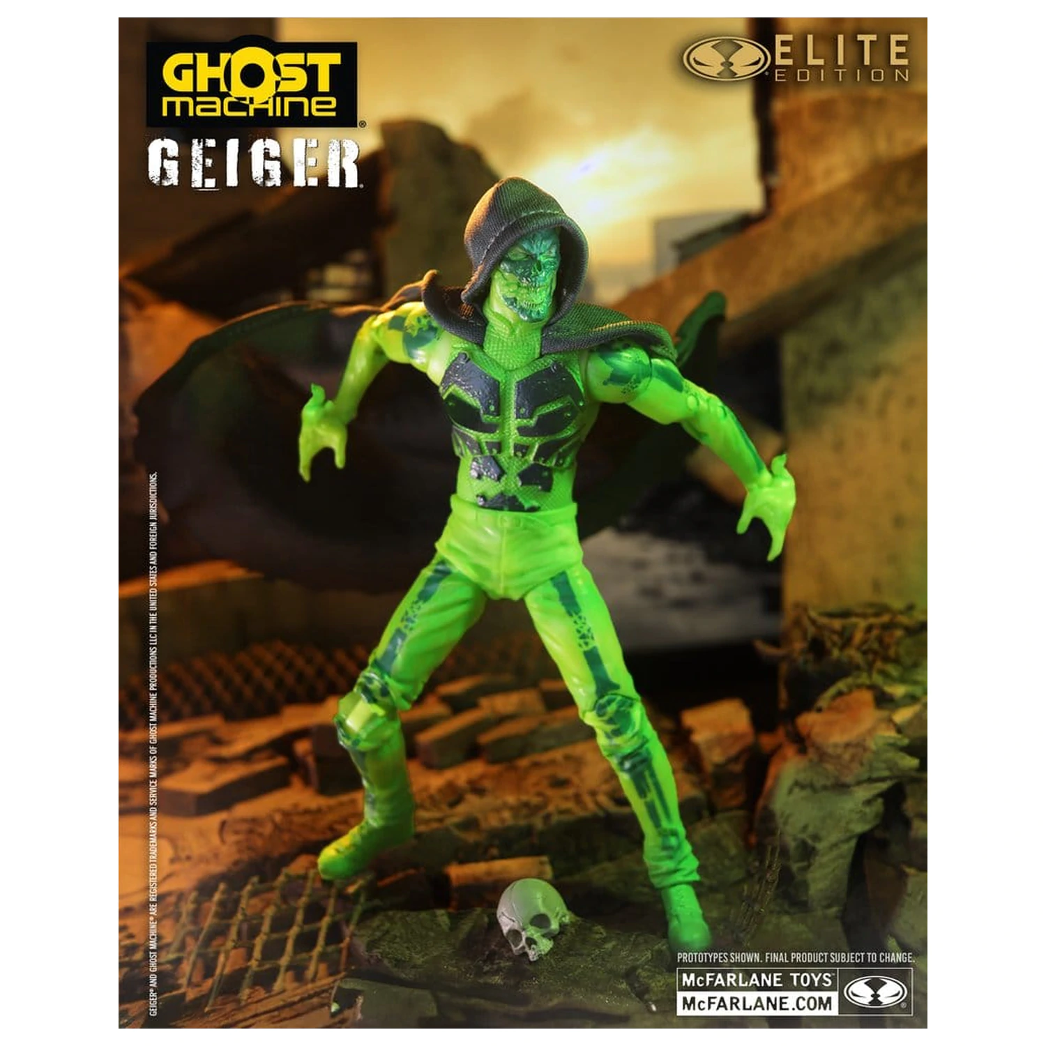 Ghost Machine McFarlane Elite Edition Deluxe Figura de actiune Geiger 18 cm poza produsului
