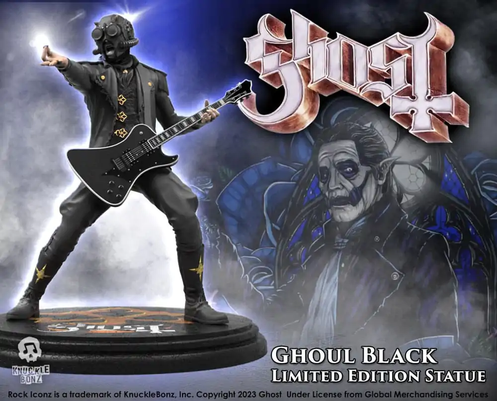 Statuie Ghost Rock Iconz 1/9 Nameless Ghoul II (Black Guitar) 22 cm poza produsului