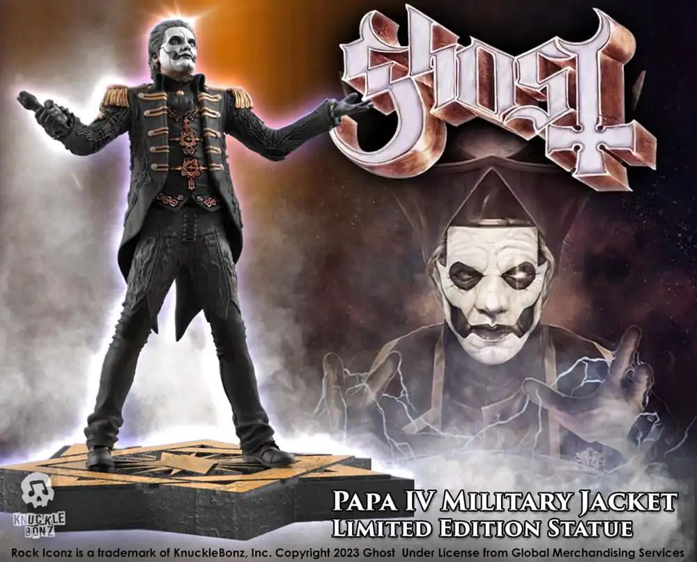 Statuie Ghost Rock Iconz 1/9 Papa Emeritus IV (Jachetă Militară) 22 cm poza produsului