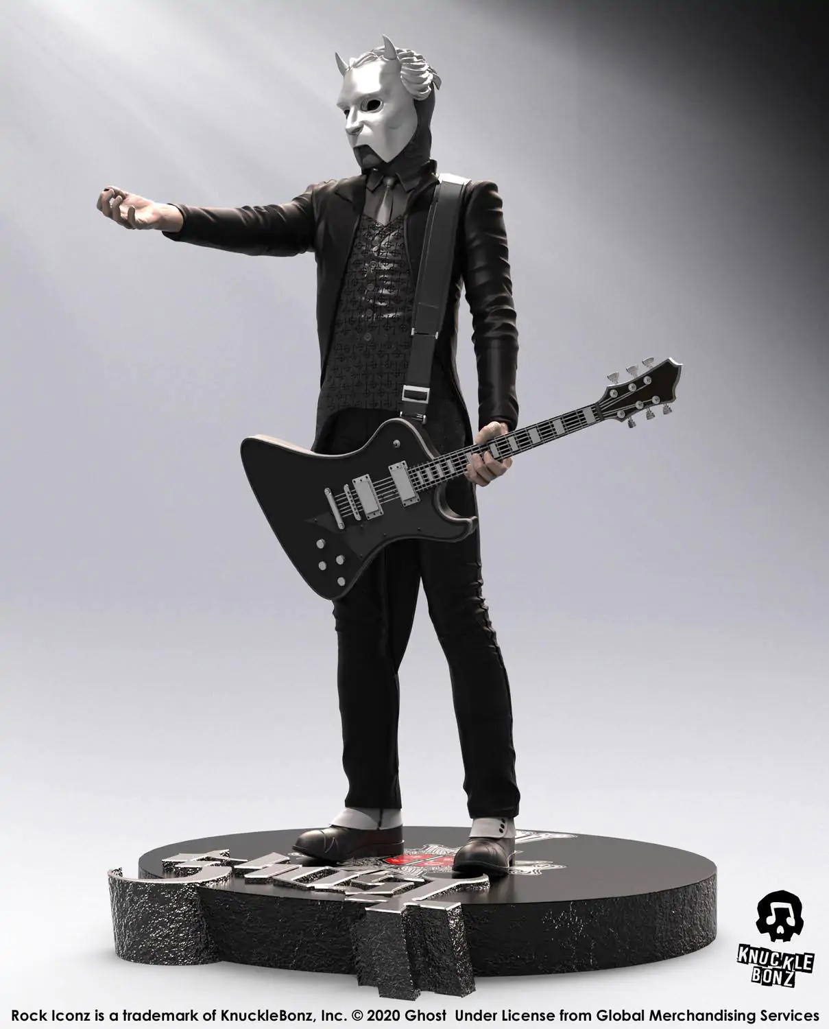 Statuie Ghost Rock Iconz Nameless Ghoul (Black Guitar) Limited Edition 22 cm poza produsului