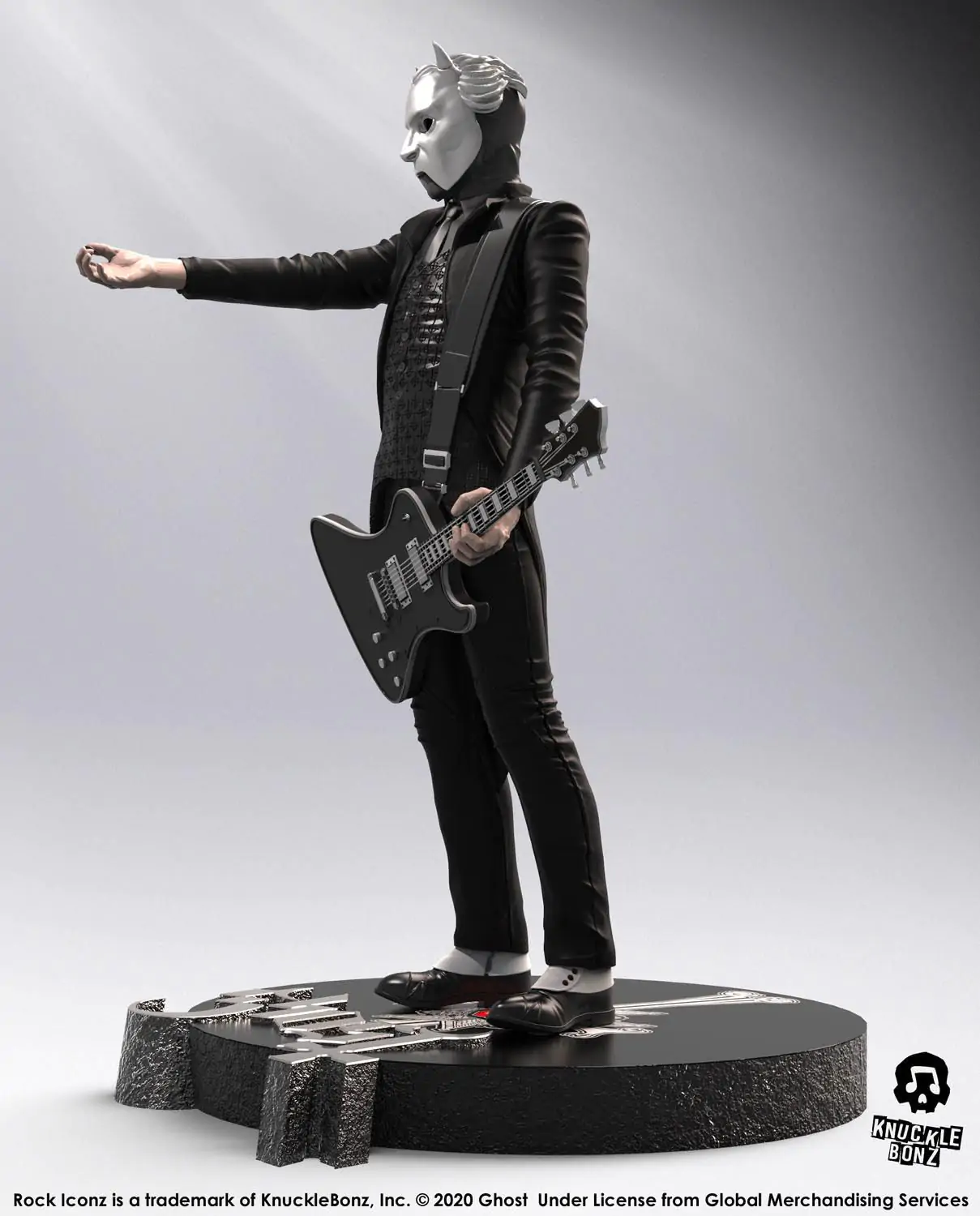 Statuie Ghost Rock Iconz Nameless Ghoul (Black Guitar) Limited Edition 22 cm poza produsului