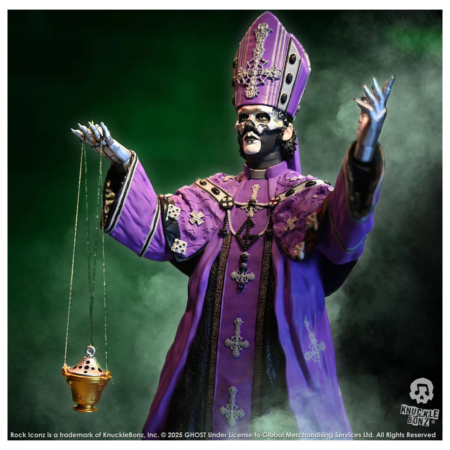Ghost Rock Iconz Statuie Papa V Perpetua Purple Robes 22 cm poza produsului