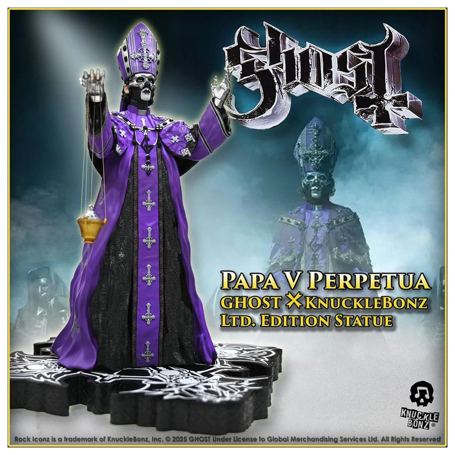 Ghost Rock Iconz Statuie Papa V Perpetua Purple Robes 22 cm poza produsului