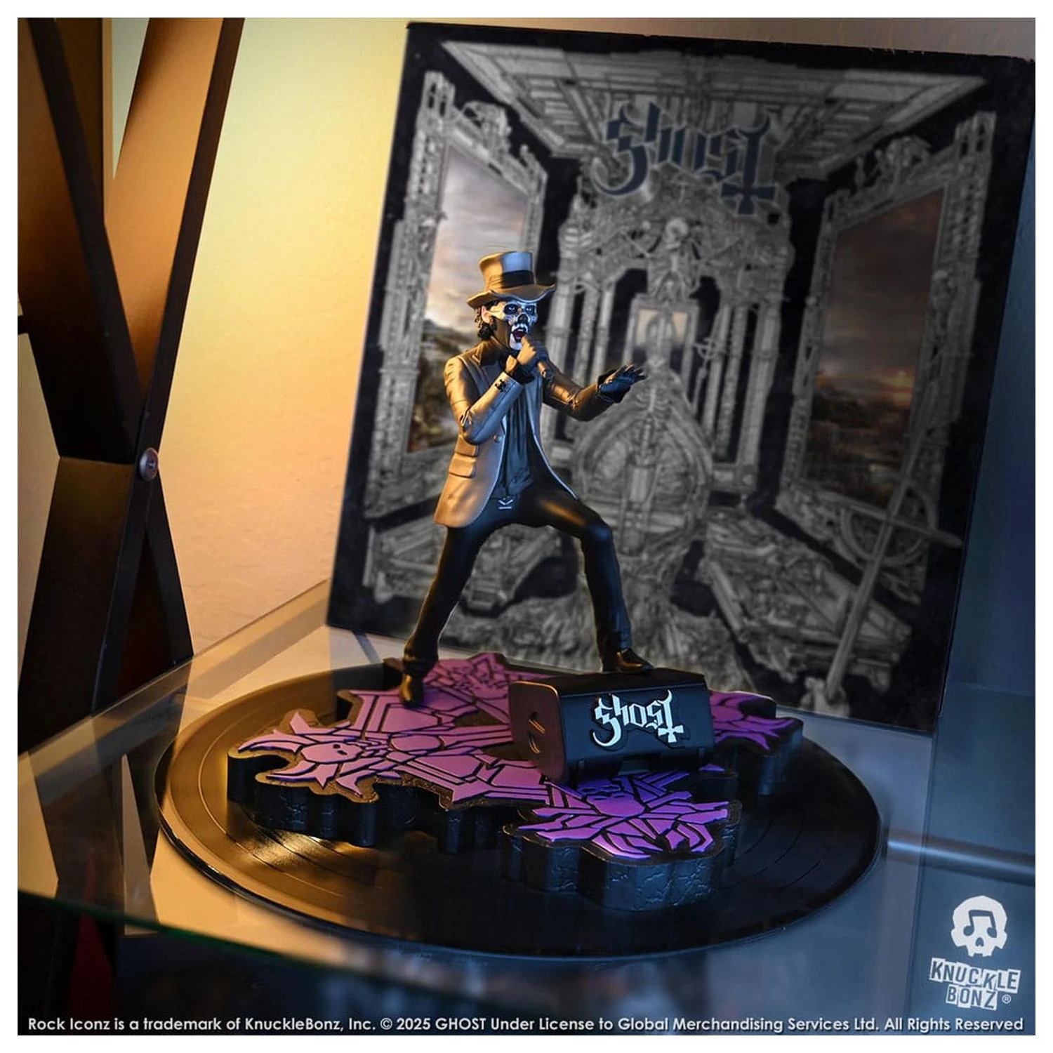 Ghost Rock Iconz Statuie Papa V Perpetua Top Hat 22 cm poza produsului