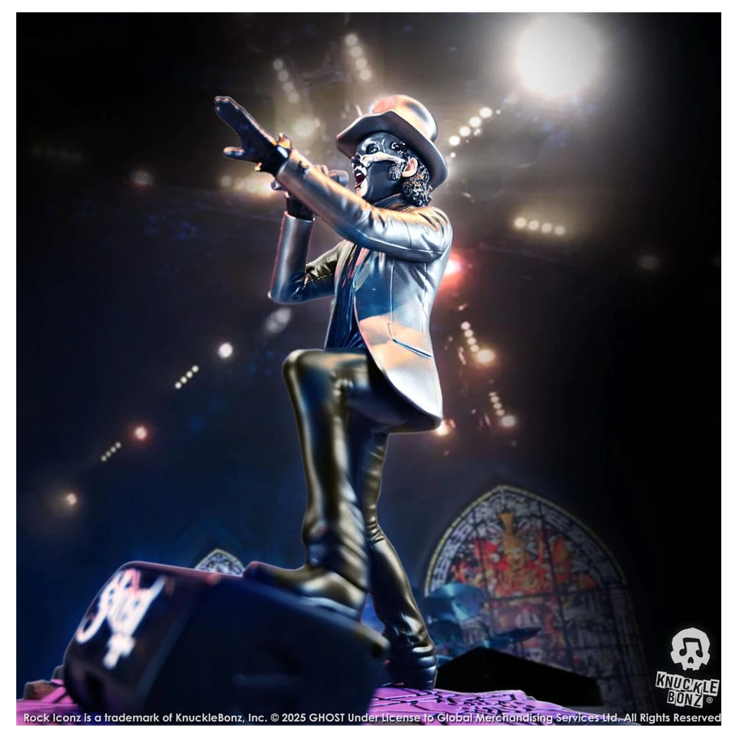 Ghost Rock Iconz Statuie Papa V Perpetua Top Hat 22 cm poza produsului