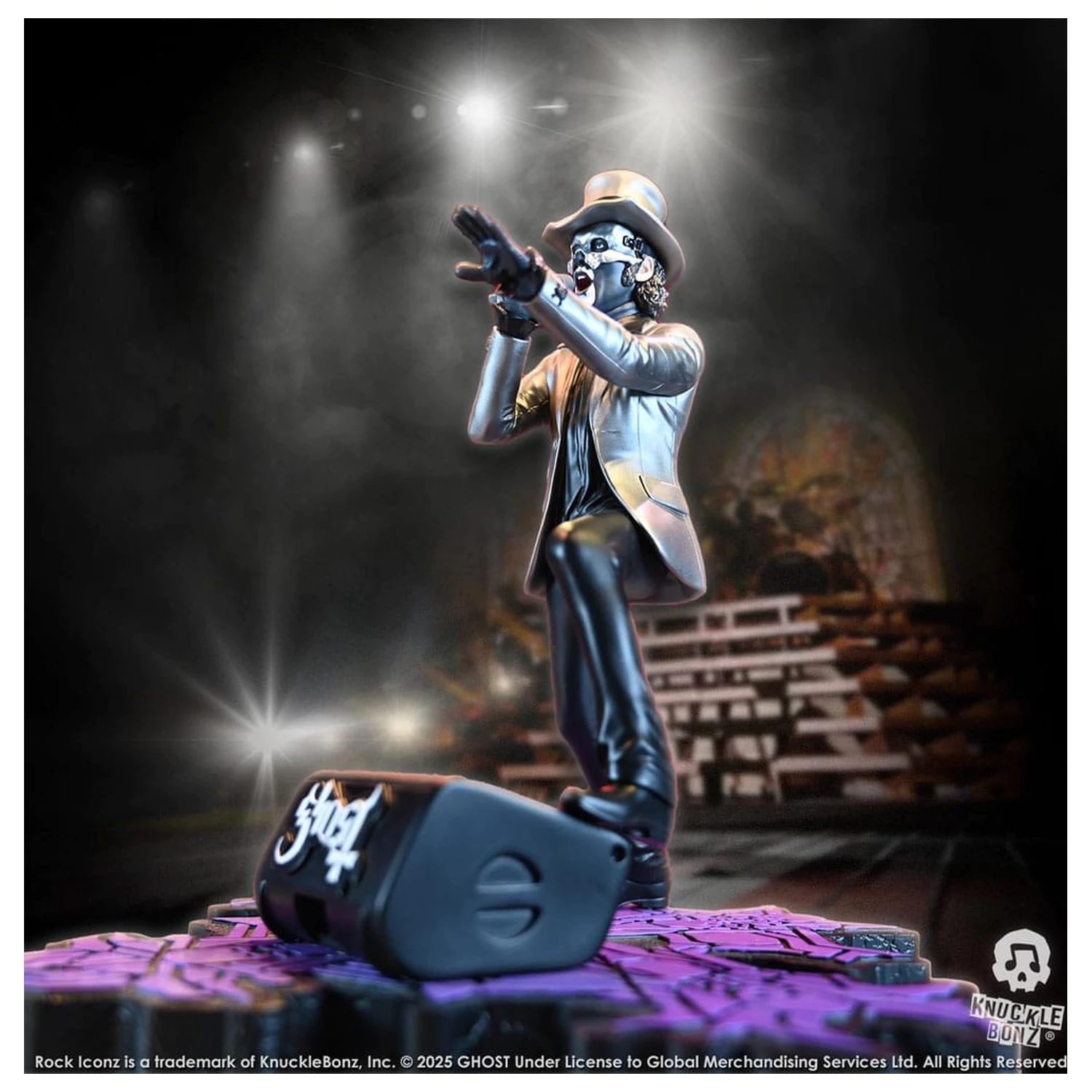 Ghost Rock Iconz Statuie Papa V Perpetua Top Hat 22 cm poza produsului
