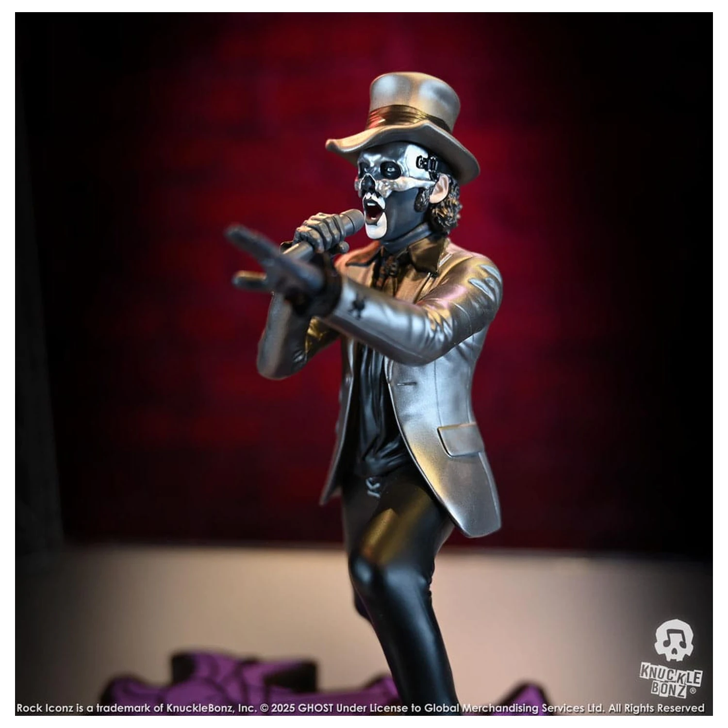 Ghost Rock Iconz Statuie Papa V Perpetua Top Hat 22 cm poza produsului