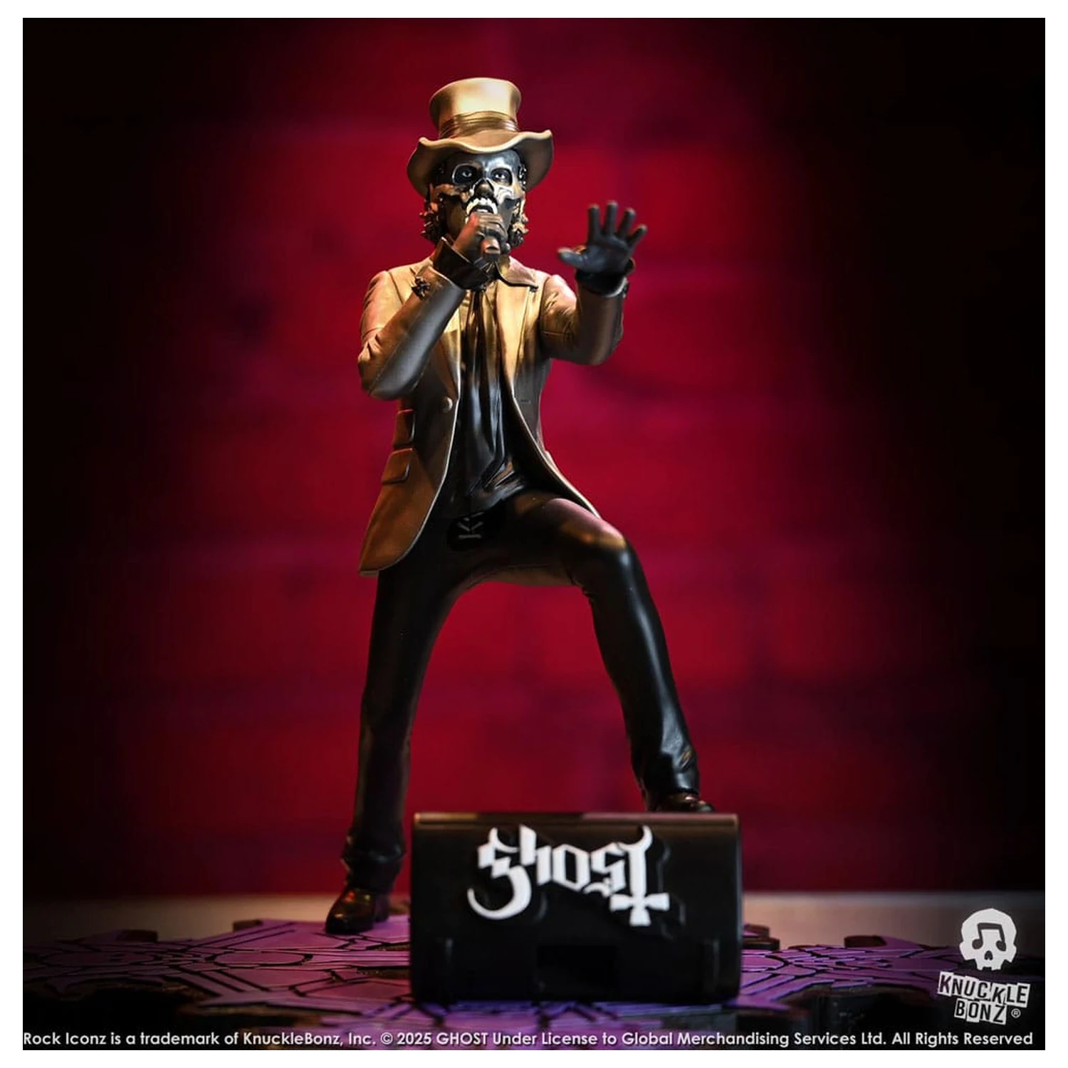 Ghost Rock Iconz Statuie Papa V Perpetua Top Hat 22 cm poza produsului