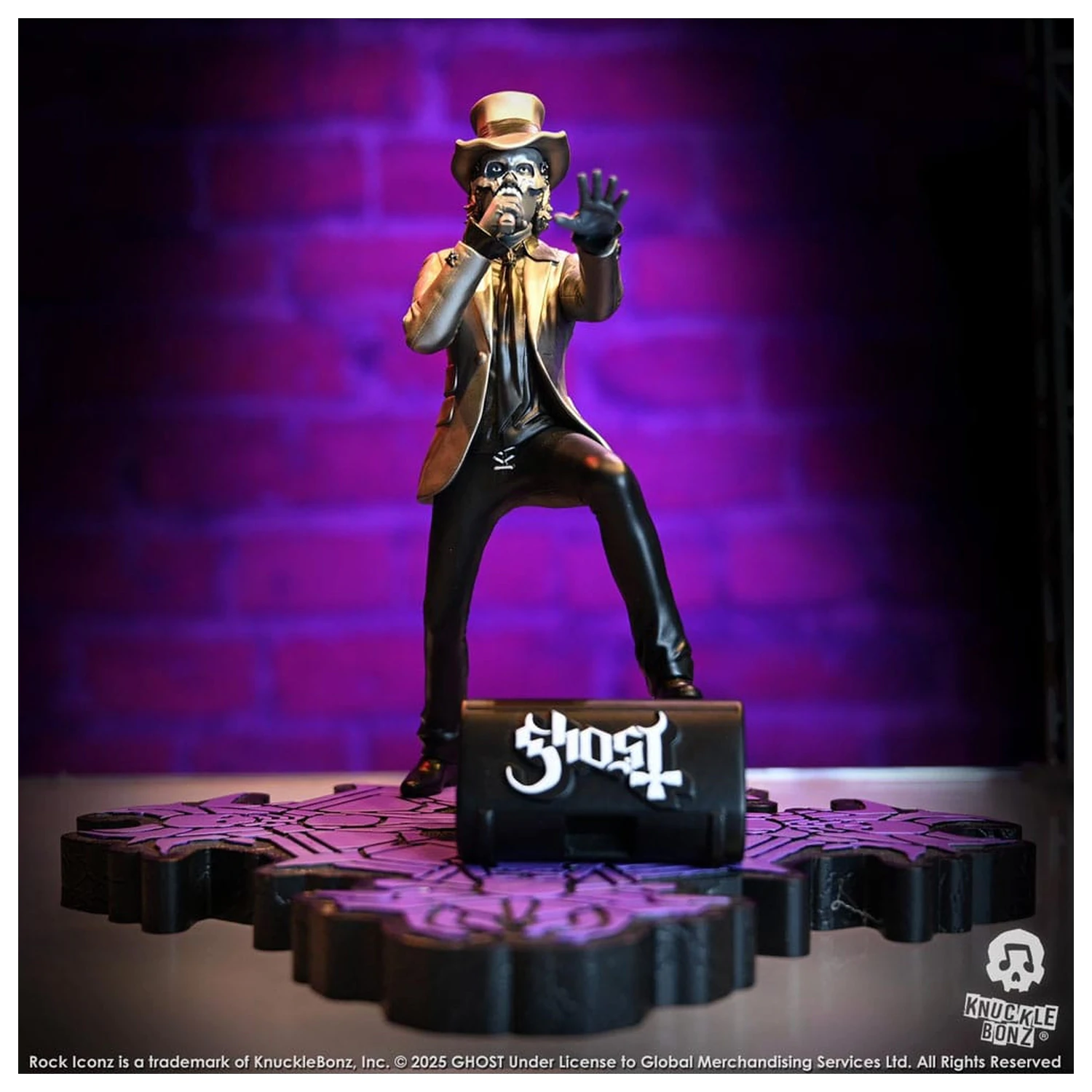 Ghost Rock Iconz Statuie Papa V Perpetua Top Hat 22 cm poza produsului