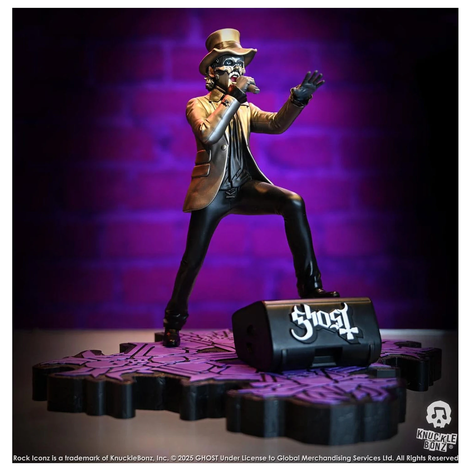 Ghost Rock Iconz Statuie Papa V Perpetua Top Hat 22 cm poza produsului